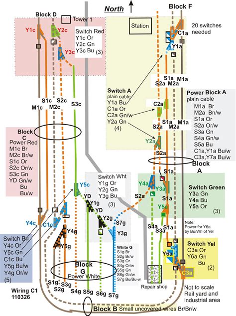 light rail track diagram